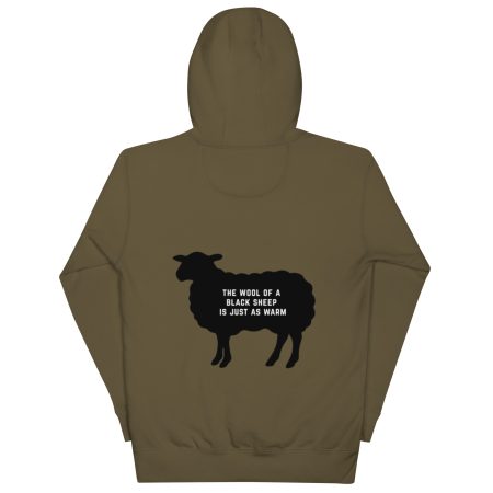 Black Sheep, Warm Wool Hoodie