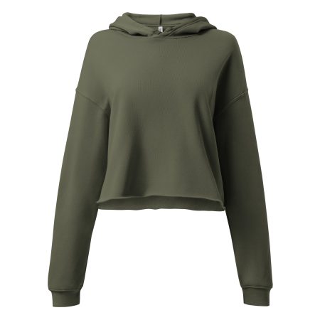 Fries Before Guys Ladies Crop Hoodie