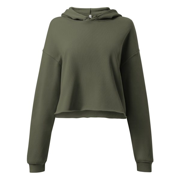 Fries Before Guys Ladies Crop Hoodie
