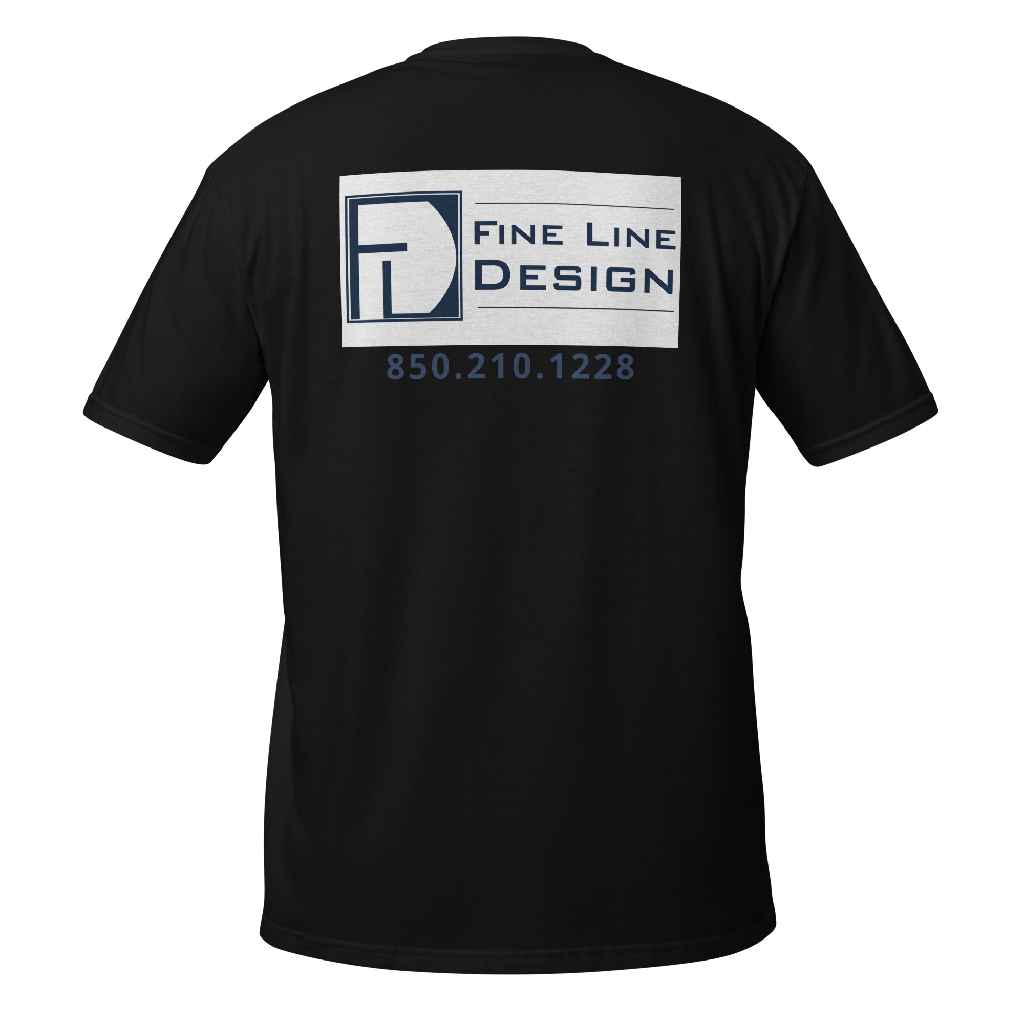 unisex-basic-softstyle-t-shirt-black-back-6a6a51e5b2490.jpg Fine Line Design - design 1 - Image 9
