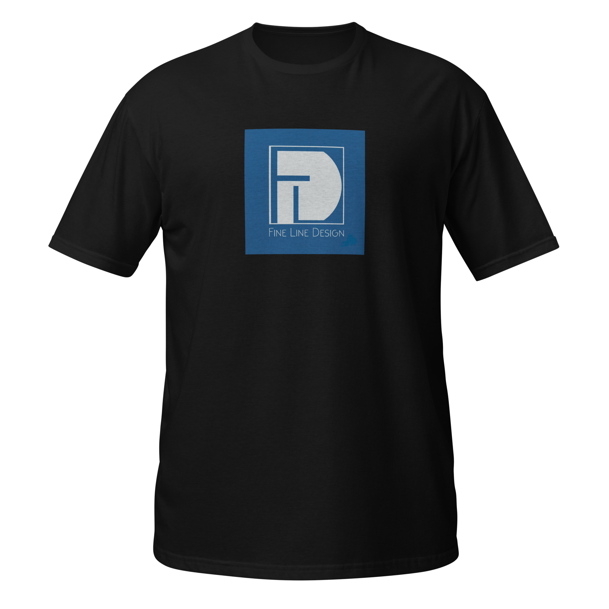 unisex-basic-softstyle-t-shirt-black-front-6a6a51e5b0f8b.jpg Fine Line Design - design 1 - Image 2