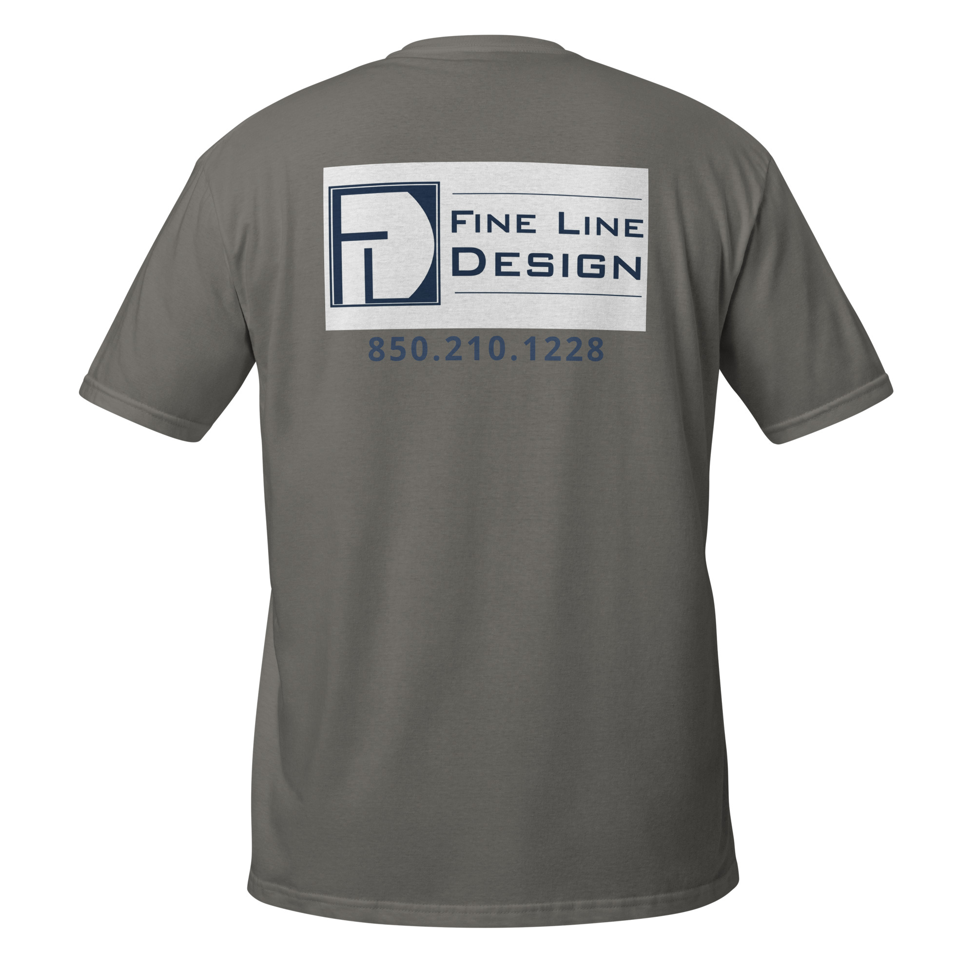 unisex-basic-softstyle-t-shirt-charcoal-back-6a6a51e5b2506.jpg Fine Line Design - design 1 - Image 12