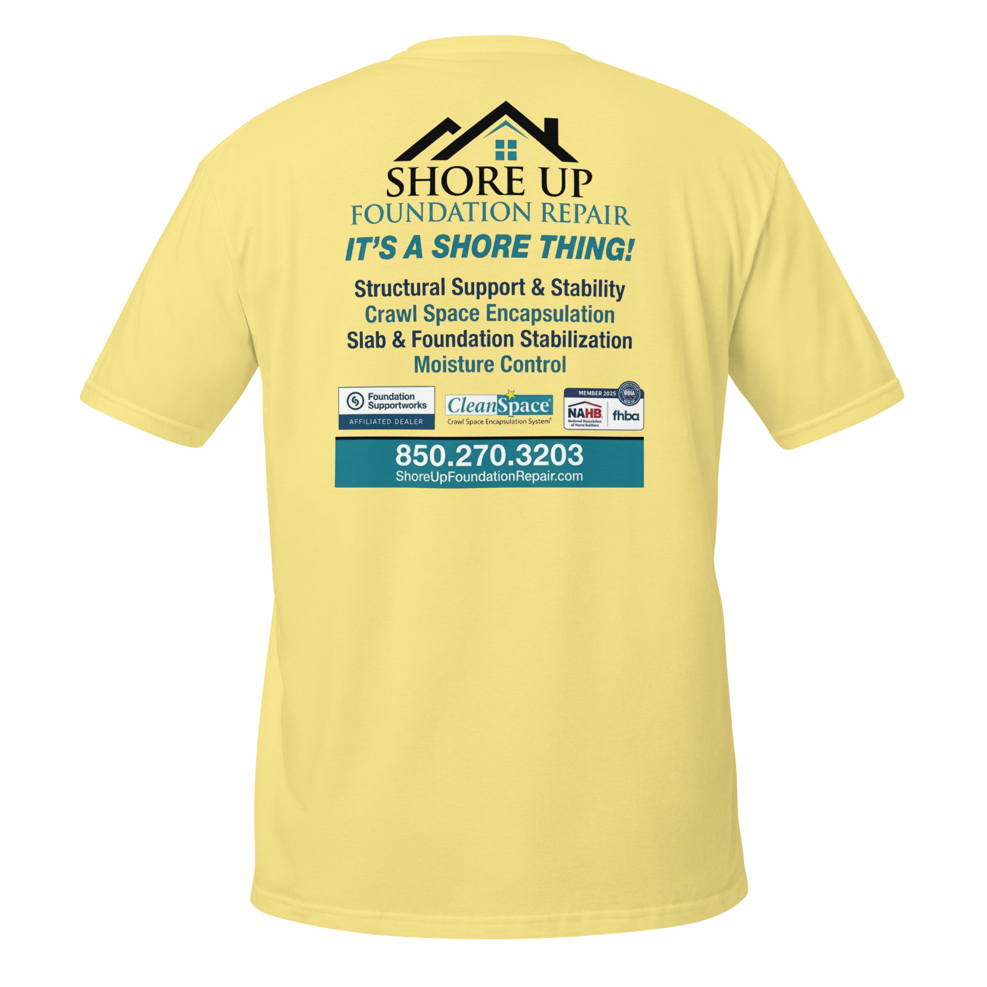 unisex-basic-softstyle-t-shirt-cornsilk-back-6a6b89351cdf3.jpg Shore Up Foundation - design idea 1 - Image 9