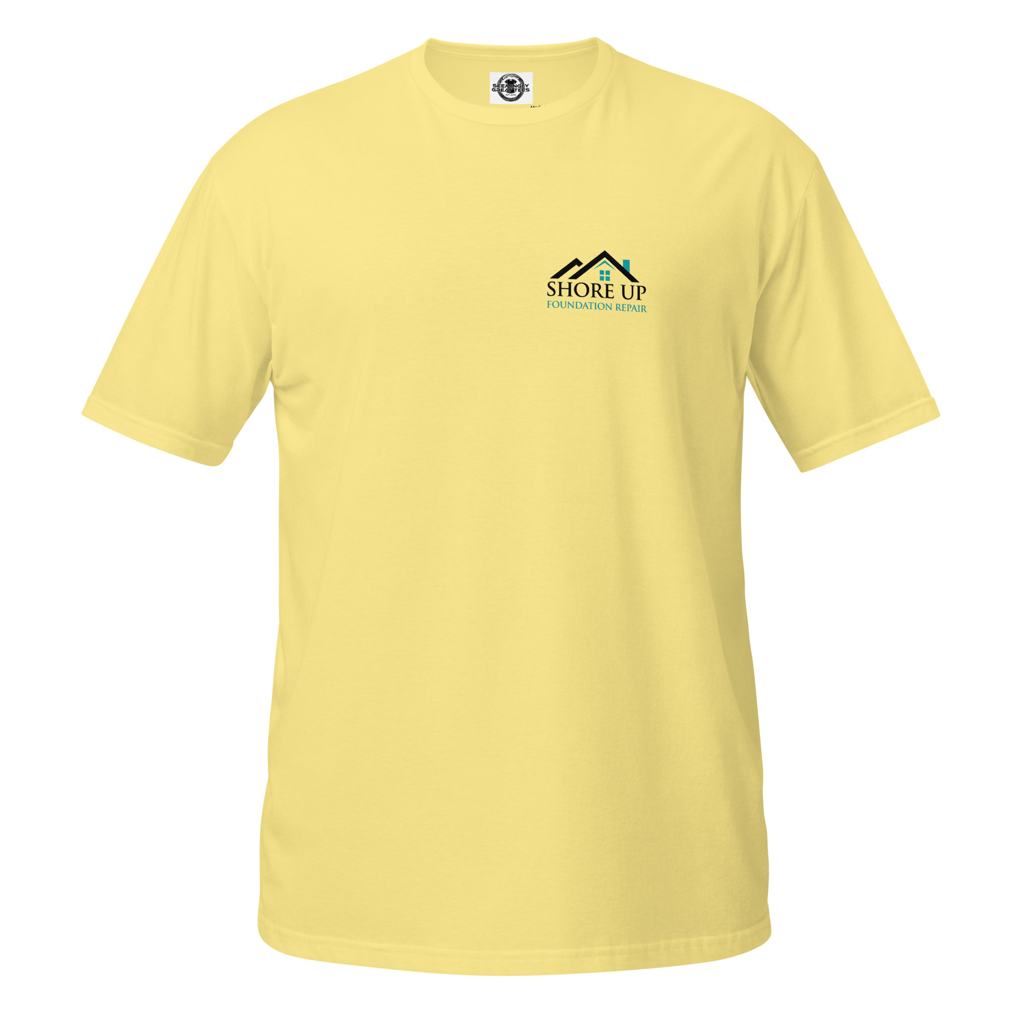 unisex-basic-softstyle-t-shirt-cornsilk-front-6a6b89351bde5.jpg Shore Up Foundation - design idea 1 - Image 4