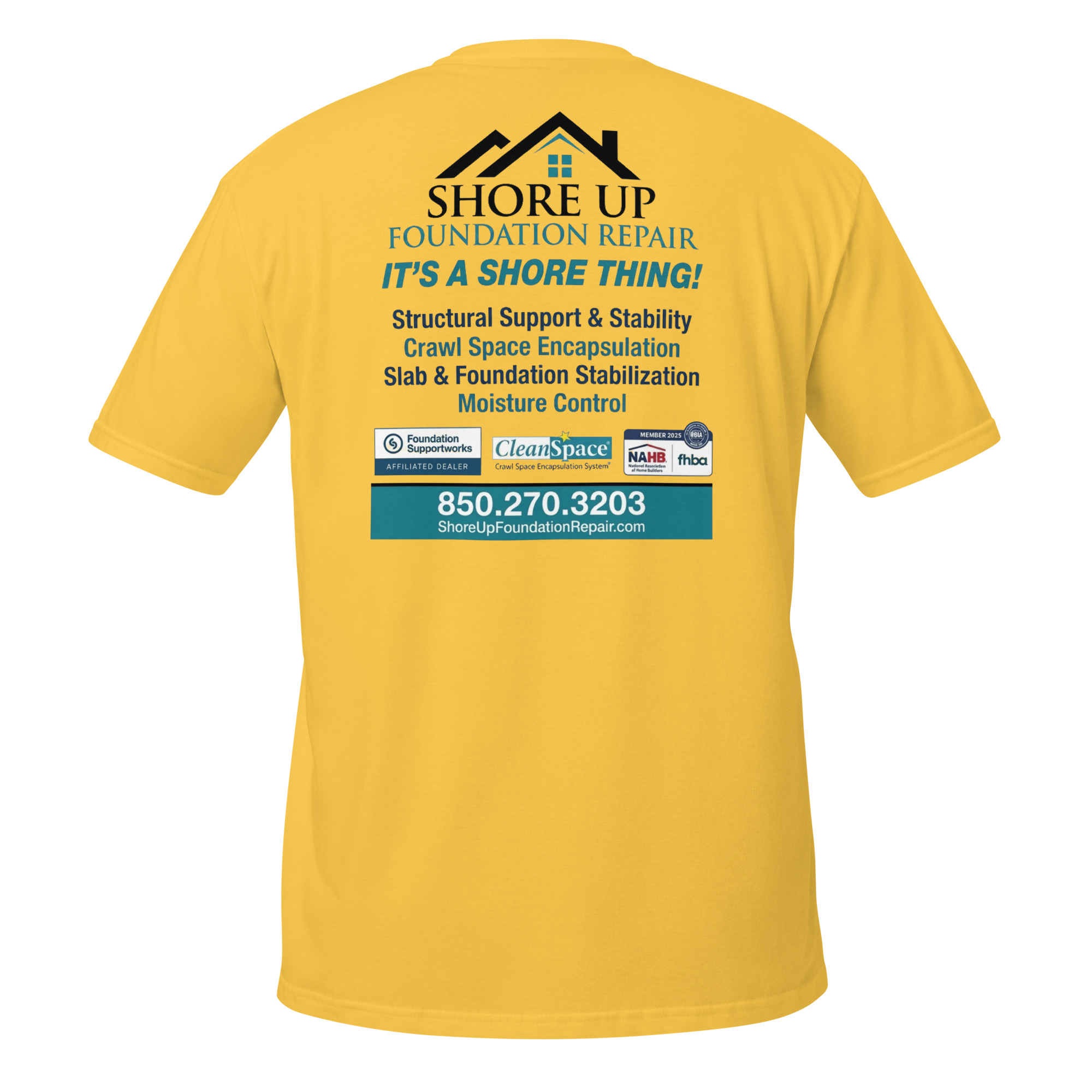 unisex-basic-softstyle-t-shirt-daisy-back-6a6b89351ce51.jpg Shore Up Foundation - design idea 1 - Image 6