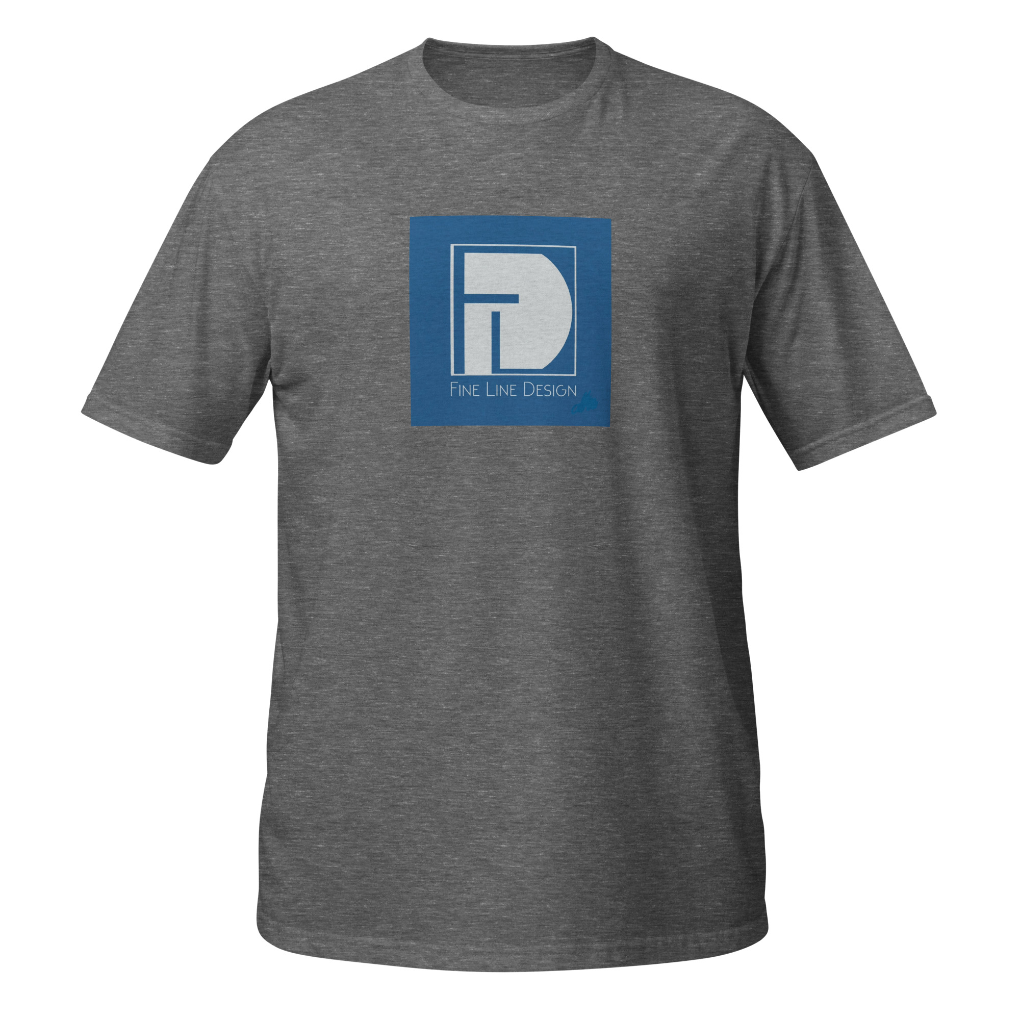 unisex-basic-softstyle-t-shirt-graphite-heather-front-6a6a51e5b1a1e.jpg Fine Line Design - design 1 - Image 3