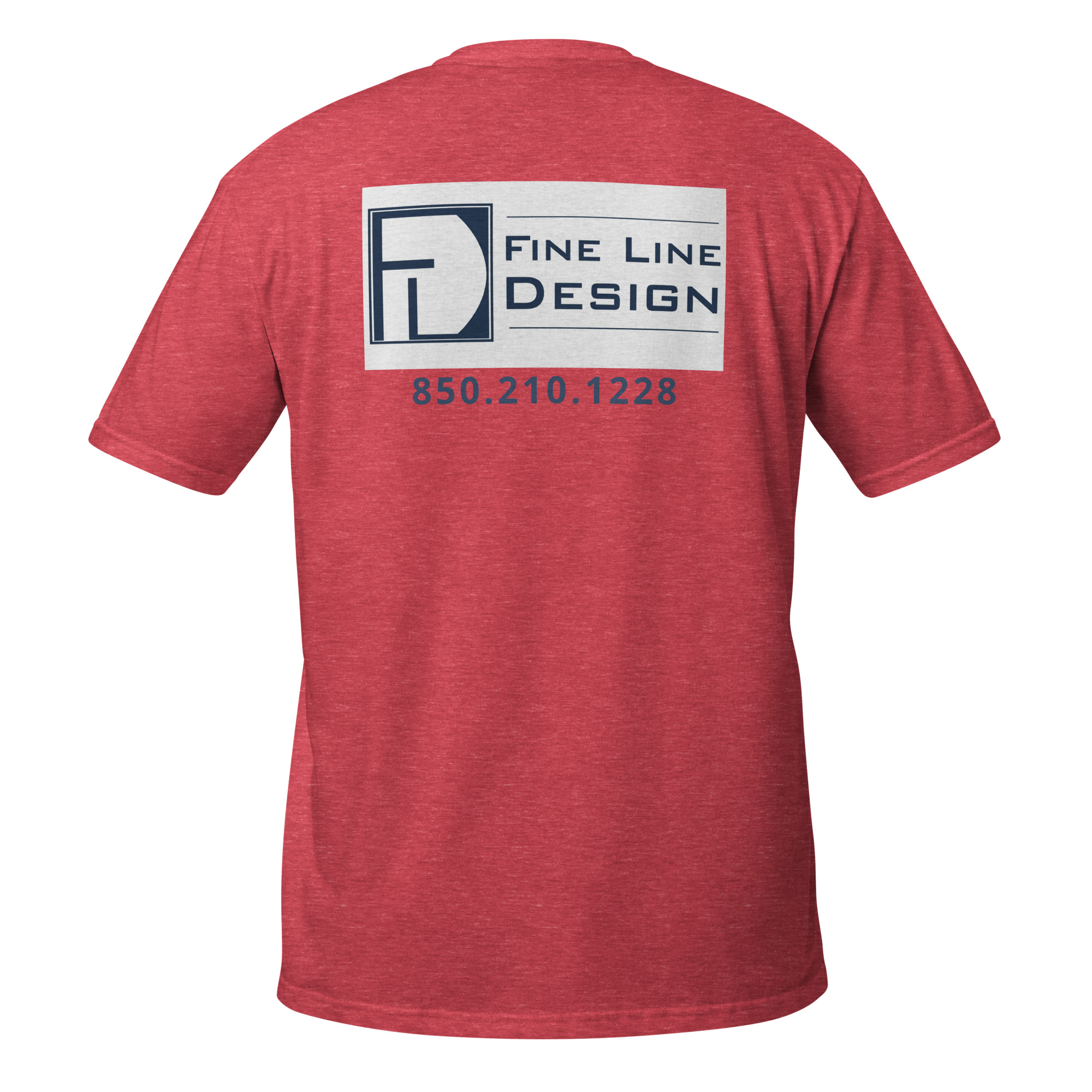 unisex-basic-softstyle-t-shirt-heather-red-back-6a6a51e5b2663.jpg Fine Line Design - design 1 - Image 11