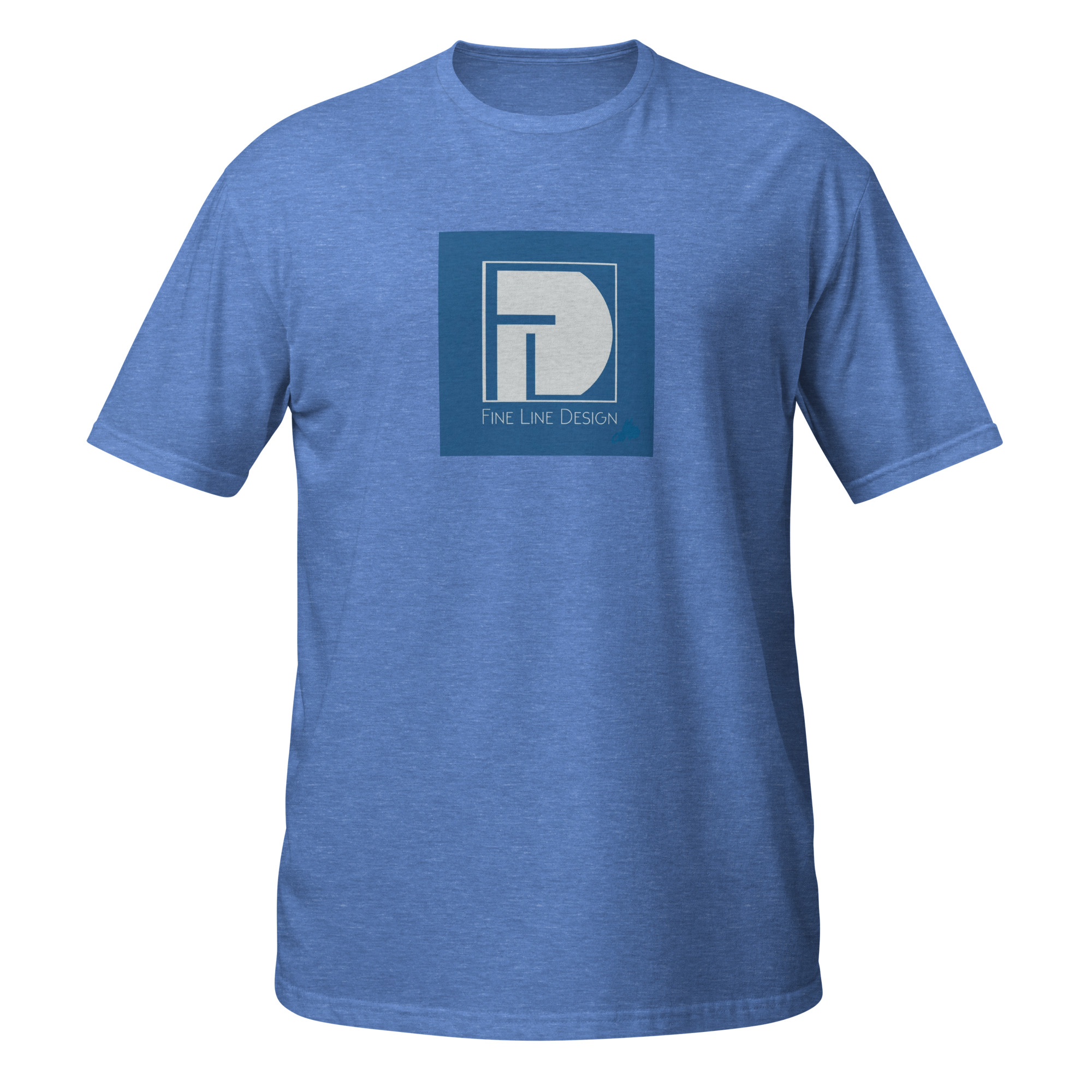 unisex-basic-softstyle-t-shirt-heather-royal-front-6a6a51e5b192c.jpg Fine Line Design - design 1 - Image 6
