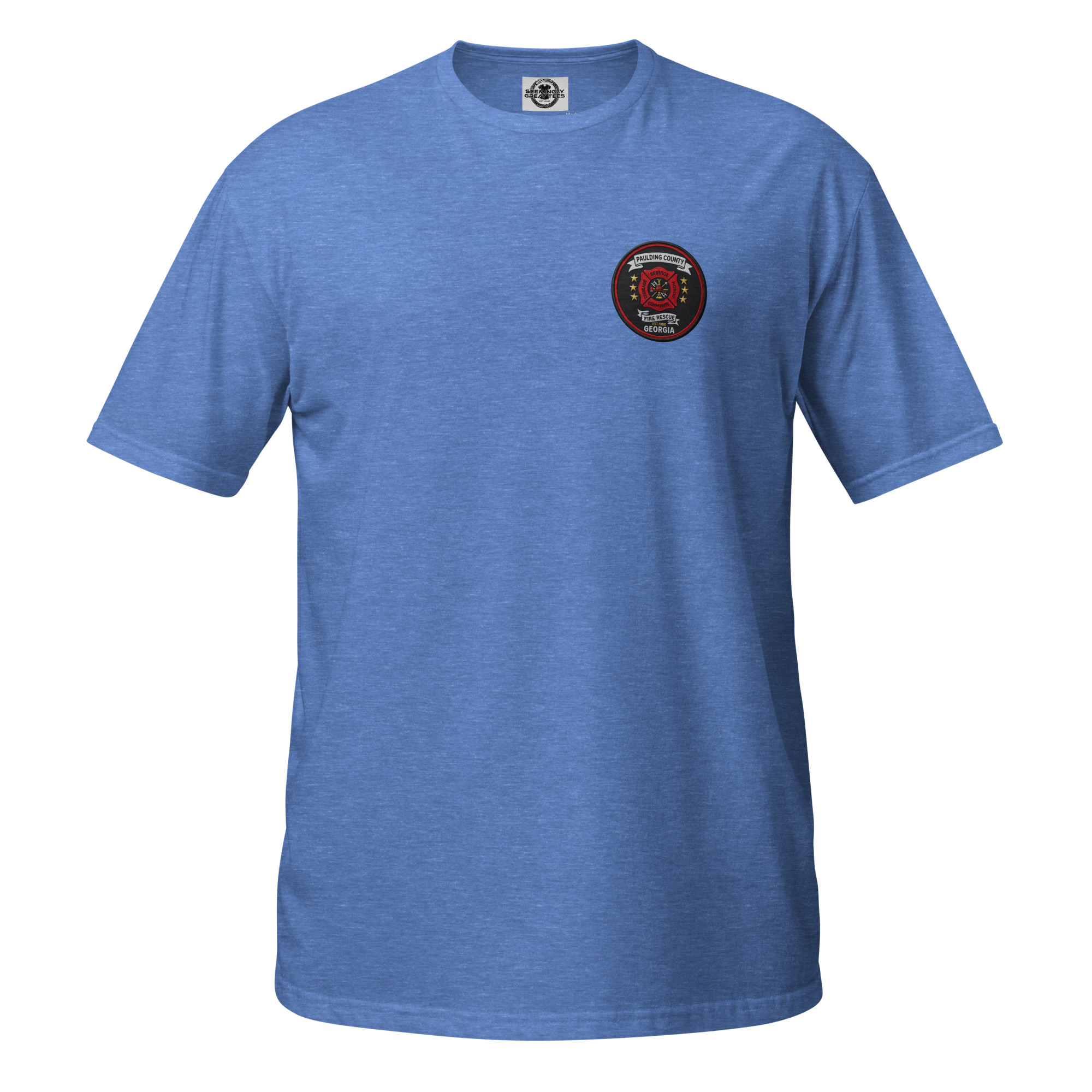 unisex-basic-softstyle-t-shirt-heather-royal-front-6a6aaf18090b4.jpg Paulding County Fire Department - design idea 1 - Image 10