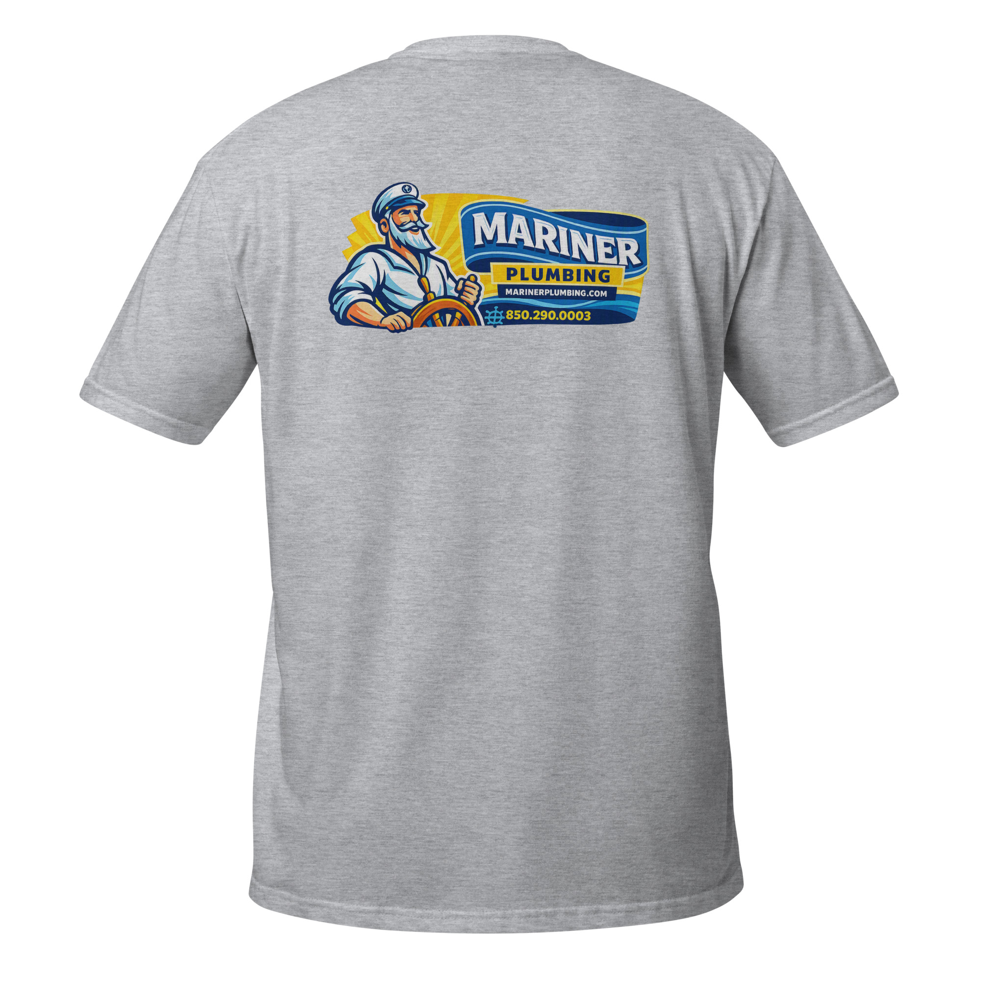 unisex-basic-softstyle-t-shirt-sport-grey-back-6a6a64325effc.jpg Mariner Plumbing - design idea 1 - Image 14