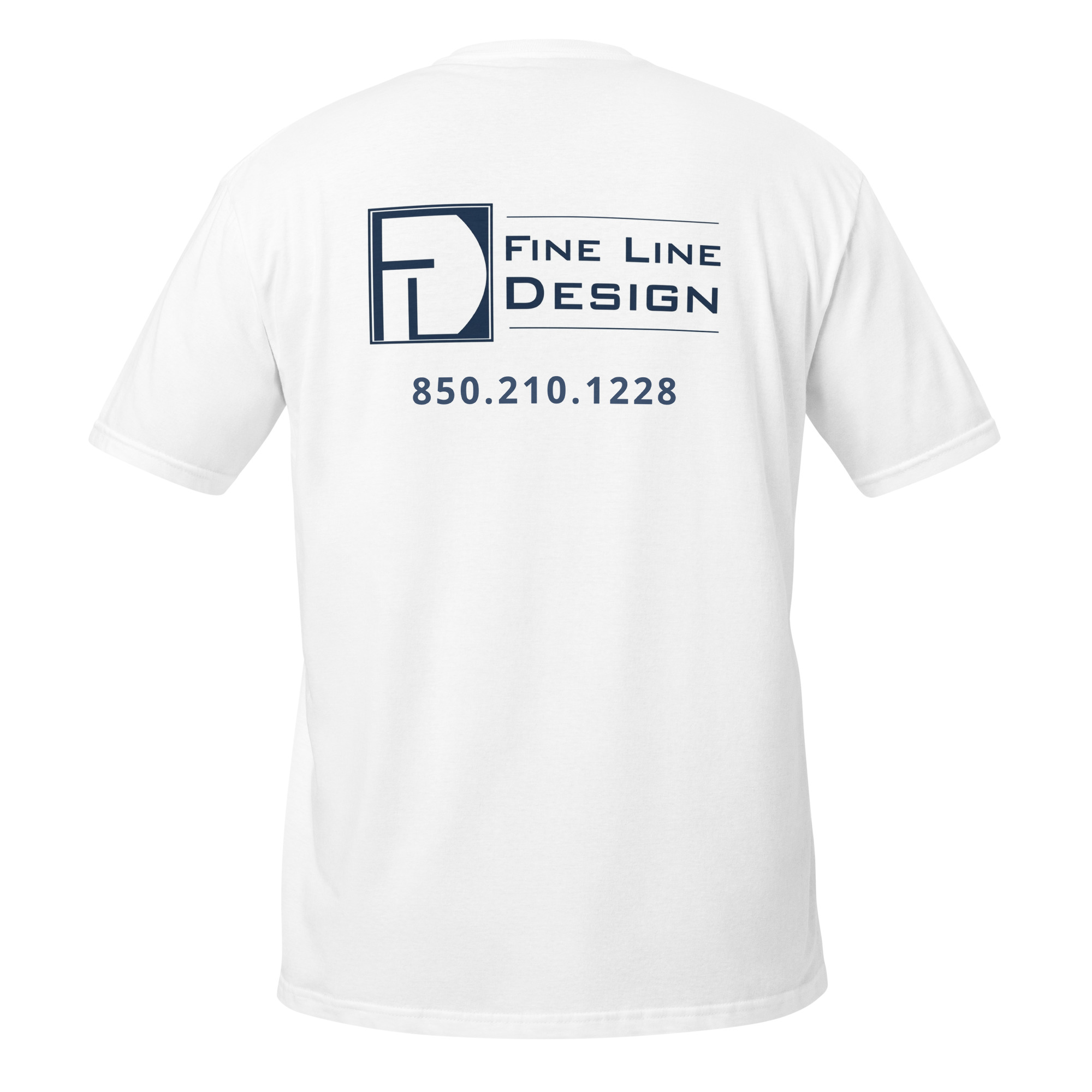 unisex-basic-softstyle-t-shirt-white-back-6a6a51e5b25f0.jpg Fine Line Design - design 1 - Image 16
