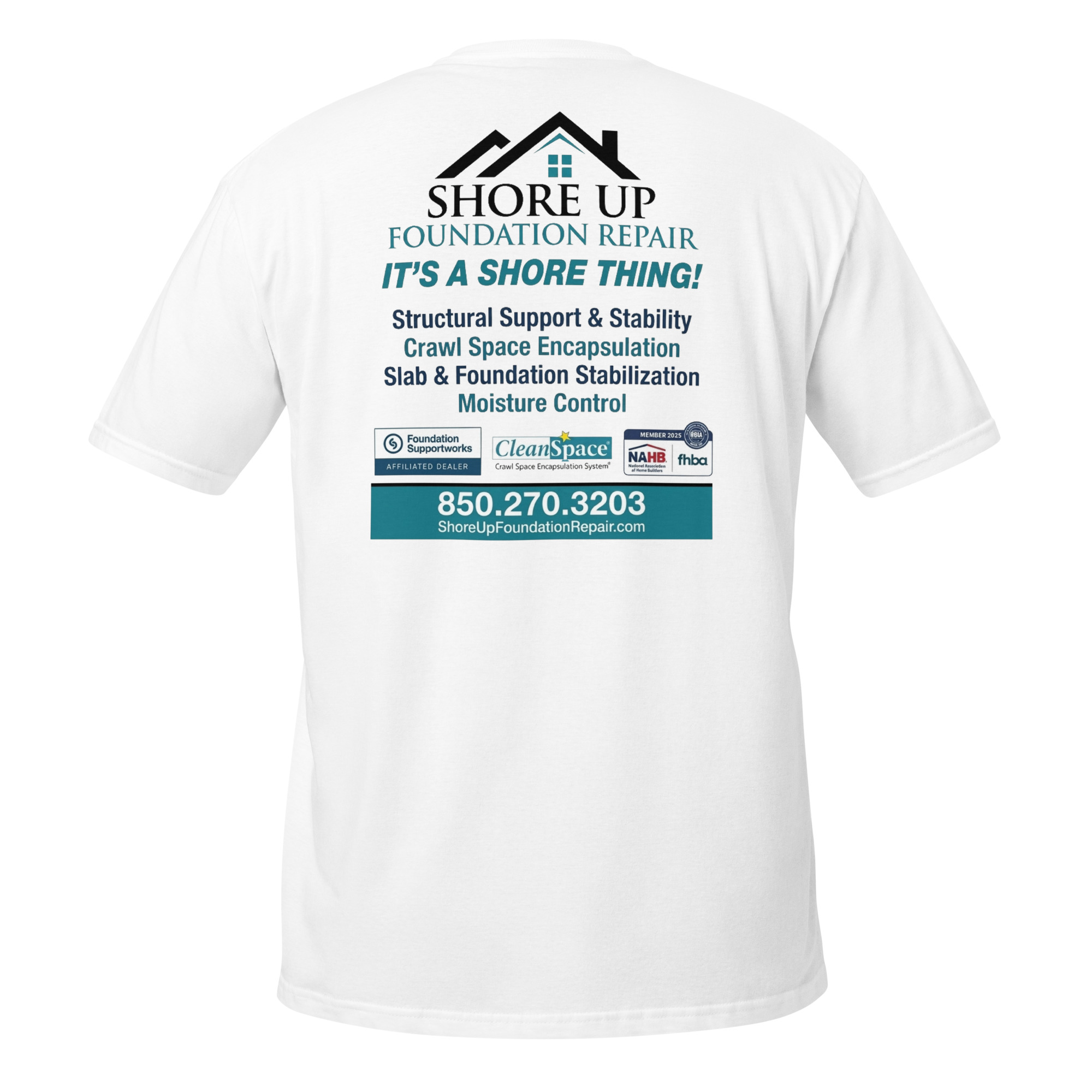 unisex-basic-softstyle-t-shirt-white-back-6a6b89351cd8d.jpg Shore Up Foundation - design idea 1 - Image 10