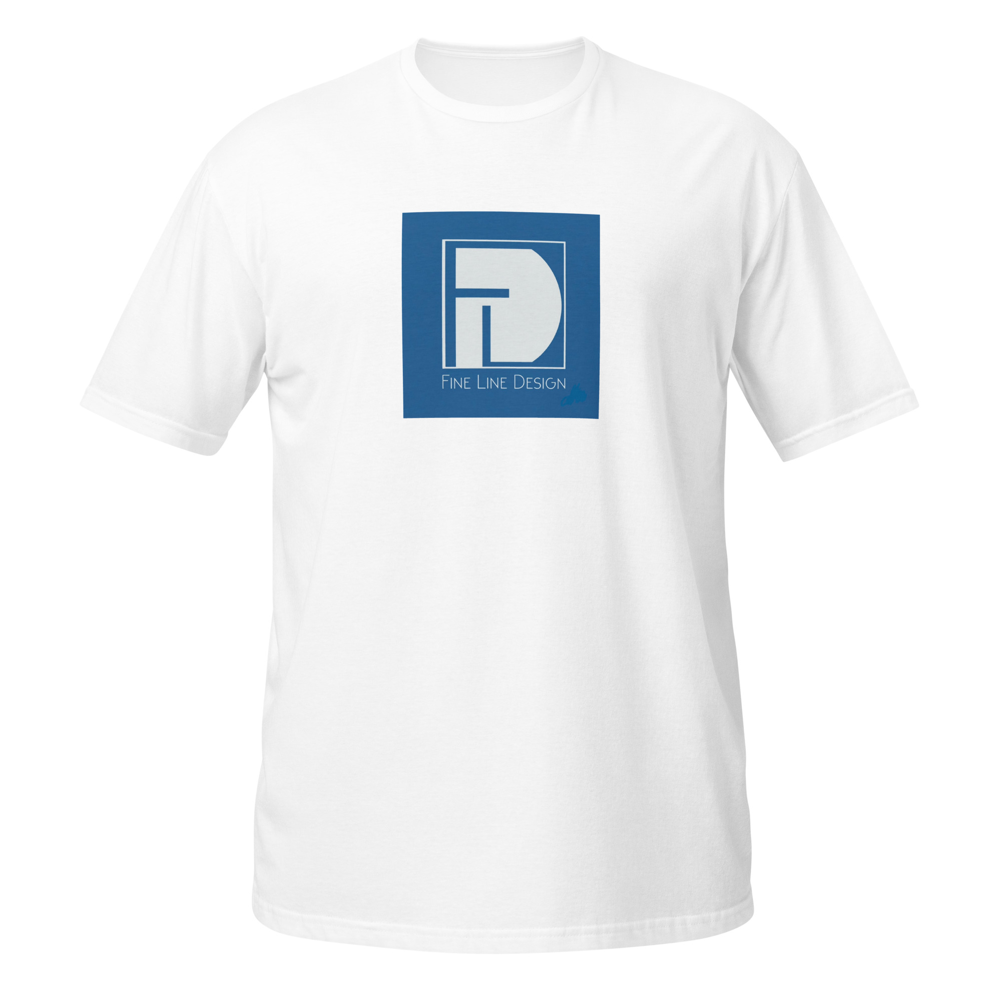unisex-basic-softstyle-t-shirt-white-front-6a6a51e5b19da.jpg Fine Line Design - design 1
