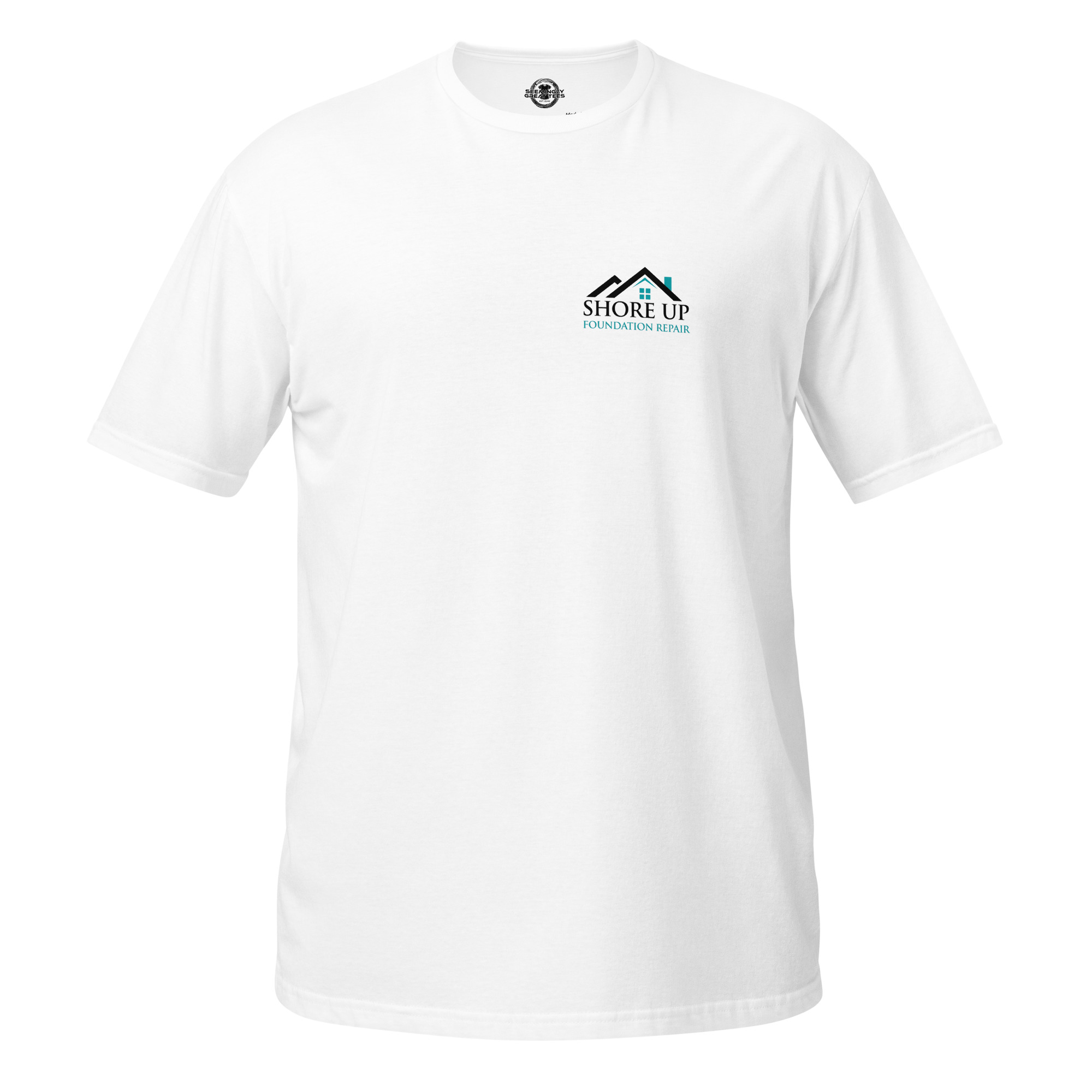 unisex-basic-softstyle-t-shirt-white-front-6a6b89351b856.jpg Shore Up Foundation - design idea 1 - Image 5