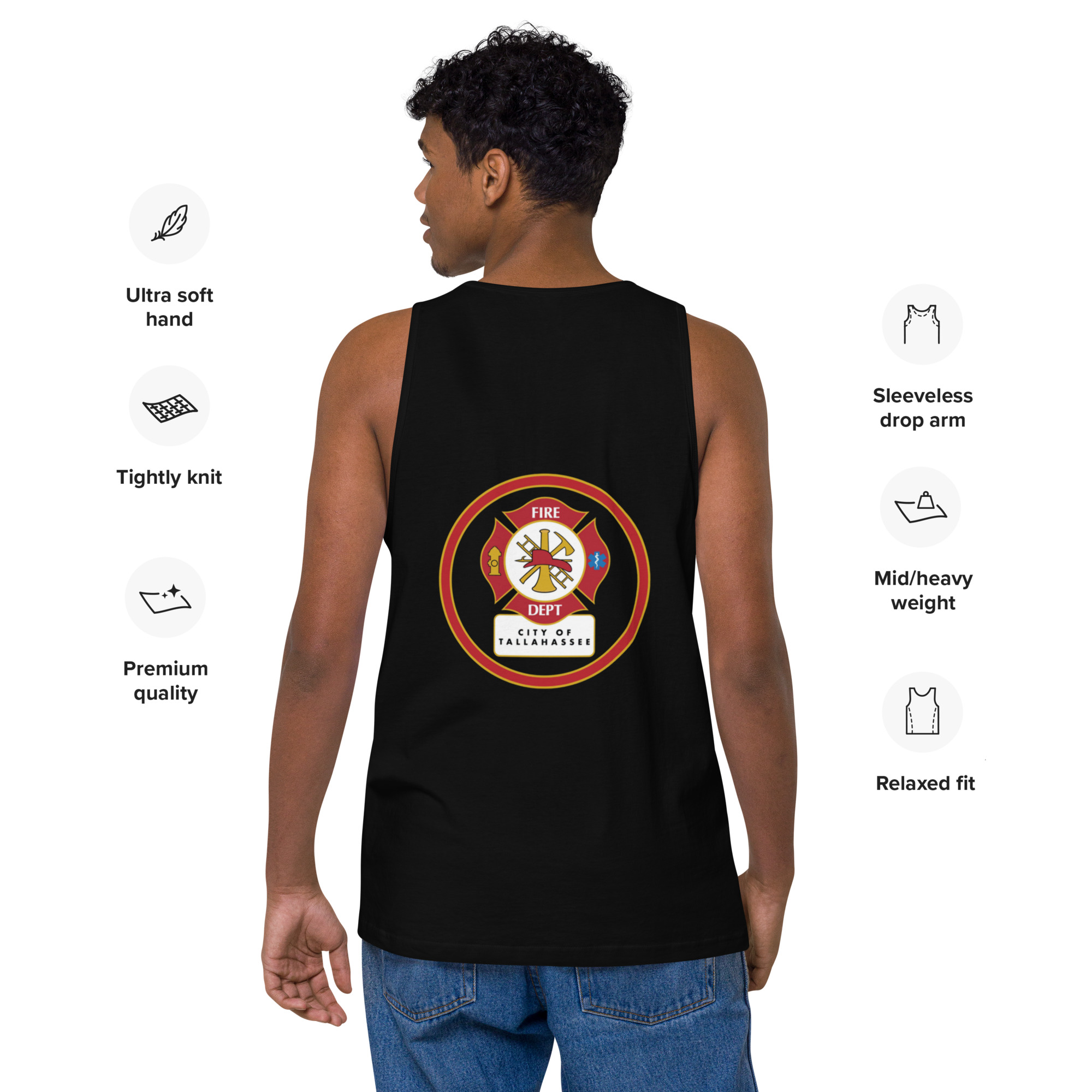 City of Tallahassee Fire Department Sleeveless Tank - Image 3