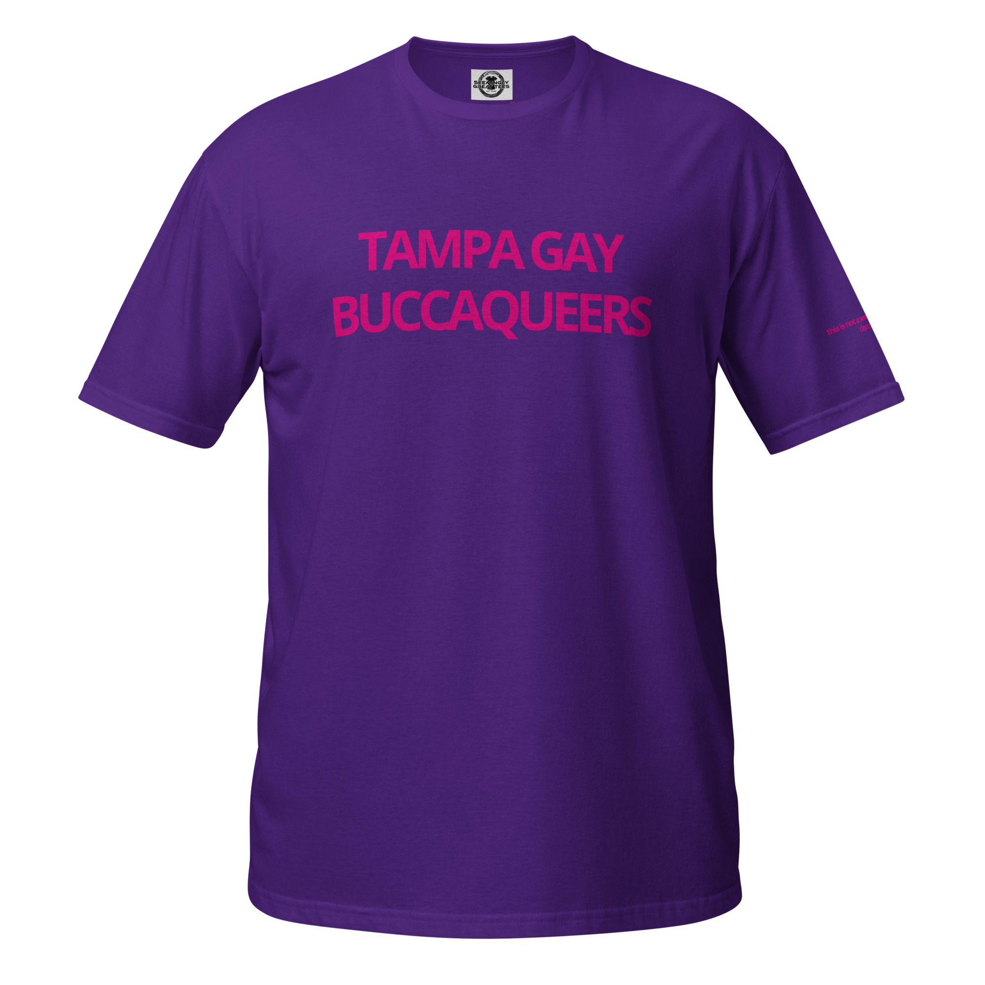 unisex-basic-softstyle-t-shirt-purple-front-6a7476c810b01.jpg Tampa Gay Buccaqueers - Image 3